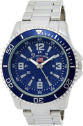 U.S. Polo Assn. Men’s Stainless Steel Analog Watch with Blue Dial